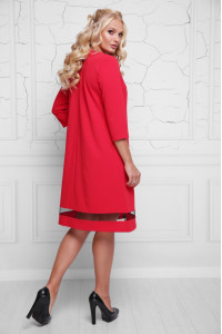 Платье «Кайли» красного цвета