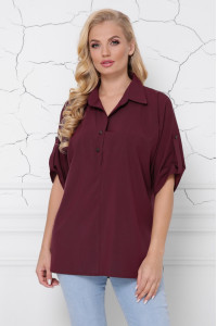 Блуза «Жозі» бордового кольору