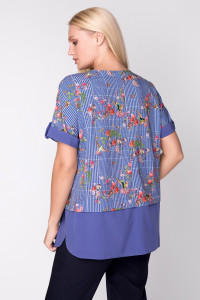 Блуза «Сицилія» з принтом-колібрі
