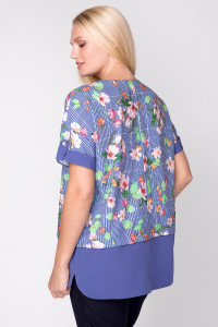 Блуза «Сицилія» з квітковим принтом