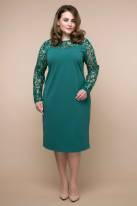 Платье «Эмилия» зеленого цвета