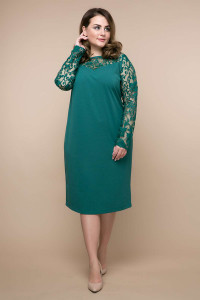 Платье «Эмилия» зеленого цвета