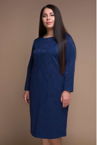 Платье «Ирма» темно-синего цвета