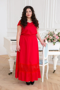 Платье «Рич» красного цвета