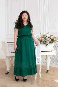 Платье «Рич» зеленого цвета