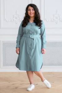 Сукня-сорочка «Тесса» світло-оливкового кольору