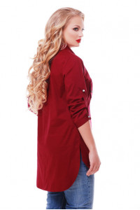 Блуза «Стиль» бордового кольору