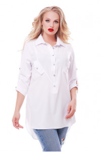 Блуза «Стиль» білого кольору