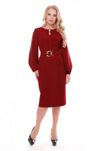 Платье «Екатерина» бордового цвета